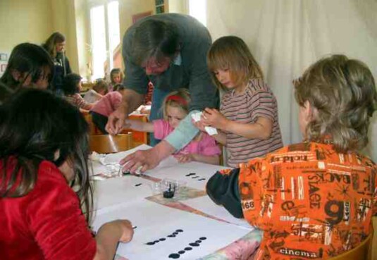 Besuch im Kindergarten 2005