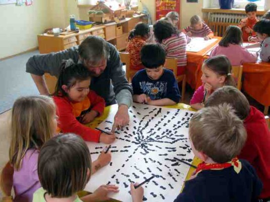 Besuch im Kindergarten 2005