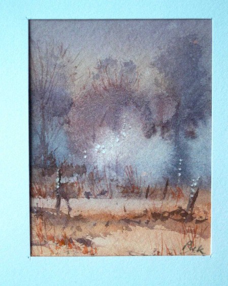 Original-Aquarellkarte